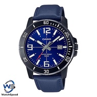 Casio MTP-VD01BL-2B Blue Leather Band Watch For Men