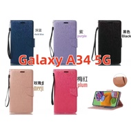 Samsung Galaxy A34 Mobile Phone Leather Case A34 Flip