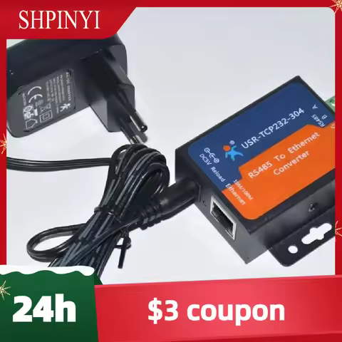 Modbus serial port RS485 to Ethernet Converter server USR-TCP232-304 data transmission DHCP/DNS Supp