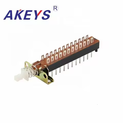1PC PBS-82H18 24PINS KAN-Z8-1 Straight key switch with bracket