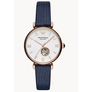 EMPORIO ARMANI AR60020 BLUE LEATHER WOMEN'S WATCH