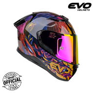 EVO XT-300 ADARNA Full Face Dual Visor Helmet With Free Clear Lens