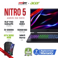Acer Nitro 5 AN515-58-50YE Gaming Laptop, 12th Gen Core i5 w/ GeForce RTX 3050 4GB GPU, Windows 11