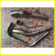 ✿ ♚ ◱ Daeng Sai4 Conical Exaust Pipe For Alpha125/TMX155 51mm (Full Set)