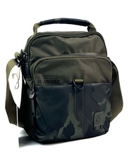 Chinatown Leather กระเป๋าผ้าสะพาย Volunteer สีดำหูจับแนวตั้ง