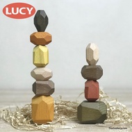 Tumi Ishi balanced wooden stone 10 pieces, free canvas bag