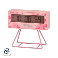 Seiko QHL082PN Sakura Digital Pink Sports Timer Clock QHL082P