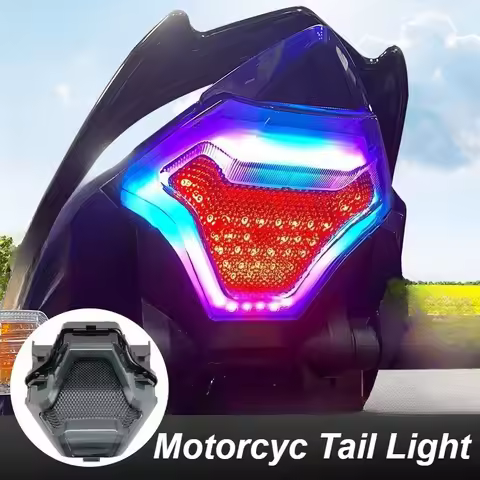 For Yamaha MT-07/25 R3 R25 Y15 V1 V2 Motorcycle LED Tail Light Rear Brake Lamp Turn Signal Remote Co