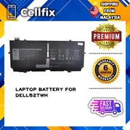LAPTOP Battery for Dell 52TWH P103G X1W0D XX3T7 00FDRT P103G001 P103G002 XPS 13 7390 2-IN-1 XPS 13 9