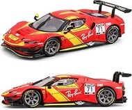 Xiangtat 1:43 Model for B18-36313 Ferrari 296 GT3-2022, Red #71 Alloy Car Die Cast Car Model (296 GT