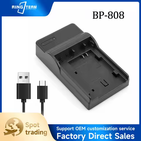 BP-808 BP-809 BP-819 BP-827 Battery USB Charger for Canon Digital Cameras FS10 FS100 FS21 FS200 HF10