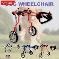 BESTLINK XXXS/XXS/XS/S 2-Wheel Pet Dog Wheelchair Fully Adjustable Rear Wheelchairs for Handicapped Hind Legs Dogs C2U3