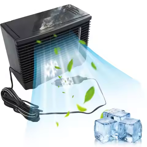 Portable Car Cooler Fan Adjustable Car Air Conditioner Cooler Cooling Fan For Car Home Conditioning