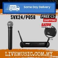 Shure SVX24/PG58 Wireless Vocal System with Free Gator GM-1W Wireless Bag ( SVX24-PG58 / SVX24PG58 )