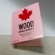 包郵 Wood Dsquared 2 EDT pour femme natural spray 淡香水 1ml 請先到專櫃了解氣味
