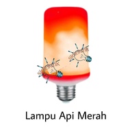 Lampu Led Api Obor Led Bohlam / Lampu Led Api Hias Dinding / Lampu Led Api Elektrik Unggun E27