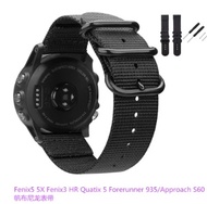 Garmin Fenix5 5X Fenix3 HR S60 Quatix 5 935 Canvas Nylon Replacement Strap