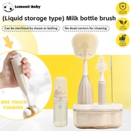 LemonU Baby Berus Botol Susu Set Berus Botol Perjalanan Dengan Rak Pengeringan Botol Penyimpanan Cec