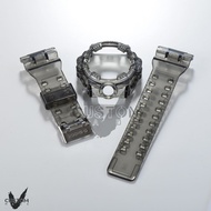 (Vcustom) GA700 JELLY " SMOKEY " BAND AND BEZEL WATCH STRAPS