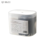 SP SAUCE - 日本雙頭設計棉花棒✨300枚入✨黑白4款✨卸妝尖頭形✿圓頭形✨螺旋形✨耳勺形
