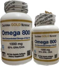 寵物補充品  CGN omega 800 魚油 California gold nutrition