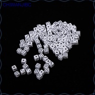 [chiwanjibc] 100pcs 5mm Six Sided D6 Dice Dies for Table Games  RPG Gaming Gift Collection