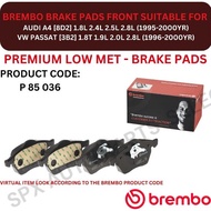 BREMBO GENUINE DISC BRAKE PAD (FRONT) FOR AUDI A4 [8D2] '95-00YR / VW PASSAT [B5, 3B2] '96-00YR