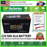 ORIGINAL GP 12V 9Ah Rechargeable Sealed Lead Acid Battery - GPP1290 GP BackUp Battery 12V9AH Recharg