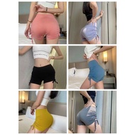 Shorts Drawstring Gym Yoga Cap High Quality Elastic Fabric Slim Fit KQ86 B419