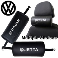 Car Neck Pillow For Volkswagen Polo Beetle Vento Jetta Tiguan Golf Passat Accessories Carbon Fiber