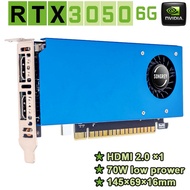 SRhonyra Geforce RTX 3050 6GB GDDR5 96 Bits Low Profile Graphics Card PCIe 3.0 X16 SFF GPU Dual Outp