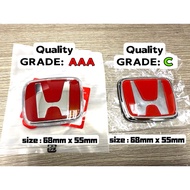 HONDA LOGO eg ek EMBLEM RED UNIVERSAL SR4 S04 SM4 SV4 SH4 EF EG EG6 EG9 EK EK4 EK99 TYPE R MERAH S21