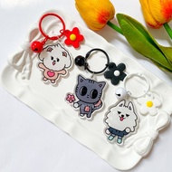 KEYRING PPULBATU TXT FLO DECO COLOR || PPULBATU TOMORROW X TOGETHER KEYCHAIN