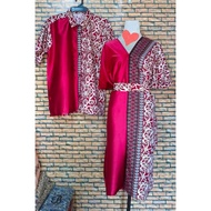 SET COUPLE KAFTAN CORAK PUA KUMBU