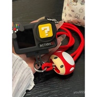 Mario Mushroom DJ action6/5pro/4/3Action camera silicone protective case with neck strap soft 8U0H