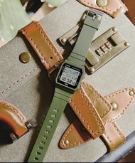 Casio LF-30W-3A Pop Green Digital World Map World Time Quartz Resin Unisex Watch