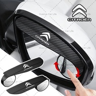 2pcs Durable Car Mirror Rain Guards Easy Install Car Reversing Mirror Rain Eyebrow for Citroen C1 3 