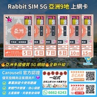 【優質 5G網絡🔥🔥強勢回歸】Rabbit SIM 5G 亞洲9地 中澳台菲新馬泰印越【不限速】數據卡 真無限 放題 無限上網 不限速 東南亞 新加坡 馬來西亞 泰國 印尼 越南 中國 澳門 台灣 菲