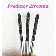 Verdent Poland Predator Zirconia Cutter Bur Cobalt DLC Coating contents 3 pcs..
