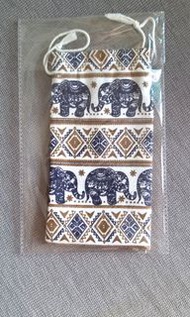 (包平郵) 全新 象 大象 電話索繩袋 tote bag 索繩袋 多用途袋 長身索繩袋 電話  雜物 小物 袋仔 小袋 泰國 曼谷 象袋  Thailand  Bangkok  Elephant Ba