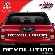 สติ๊กเกอร์ รีโว่ พรีรันเนอร์ อุปกรณ์แต่งรถ รถแต่ง รถซิ่ง รถยนต์ รถกระบะ TOYOTA REVO REVOLUTION
