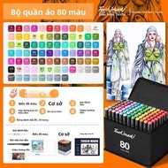 Touch Mark | Bộ Dụng Cụ Màu Marker Dầu Cho Học Sinh 36/48/60/80/120 Màu