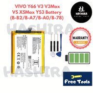 【HASHIRA】100% ORIGINAL VIVO Y66 V3 V3Max V5 X5Max Y53 Battery (B-B2/B-A7/B-A0/B-78) Battery