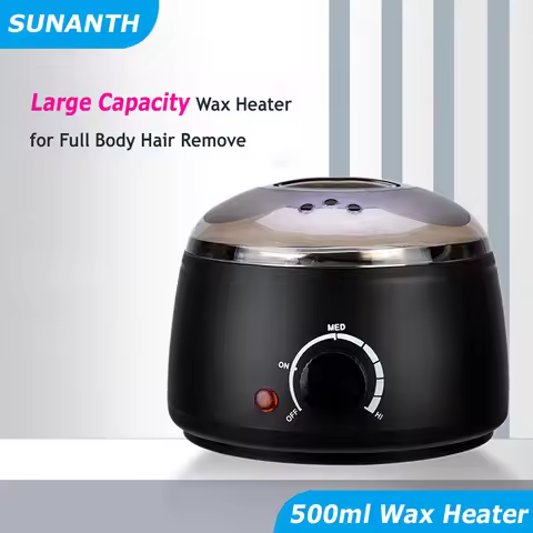 SUNANTH 200ml/500ml Wax Machine for Hair Removal Paraffin Heater Waxing Beans Depilatory Epilator Wa