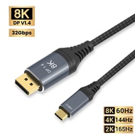b C To Displayport Cable 8K Type C To DP 1.4 Cable 8K 60Hz 4K 144Hz Thunderbolt 3/4 Adapter for Monitor  S.amsung HDTV