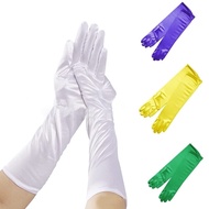 JN Women Gloves 1920s Satins Gloves for Concert Costume for 1920s Accessories