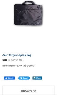 Acer Targus Laptop Bag 15吋 inches 手提電腦袋