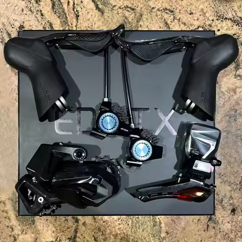 WHEELTOP EDS TX Wireless Electronic Road Bike Groupset, 7–14 Speed, Front & Rear Derailleur, Carbon,