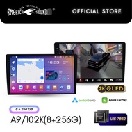 America Sound 8+256GB QLED DSP 7862 8 Core 4G Car Android Player - A92K(8+256G) / A102K(8+256G)