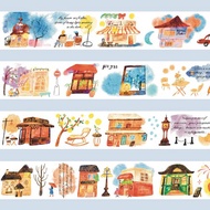 【膠帶】月下小酒館  和紙膠帶 手帳隨心配 10米卷